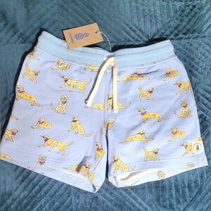 Chubbies Schwort The Rescues Light Blue Dog Golden Retriever Lab Lounge Shorts